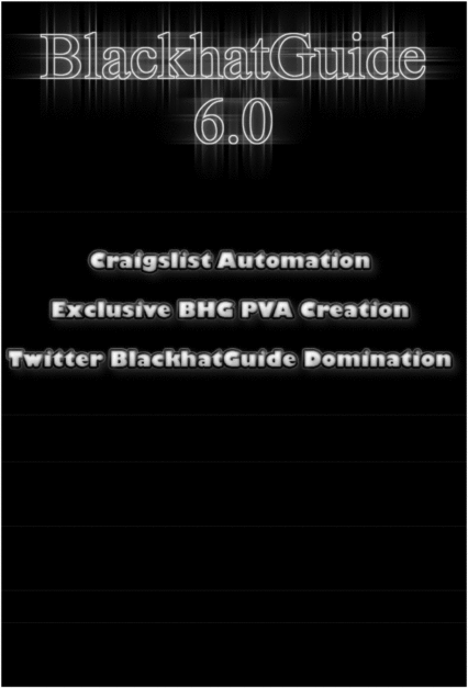 Product picture blackhat guide v6 